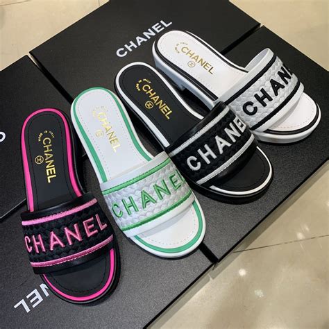 chanel slippers fake